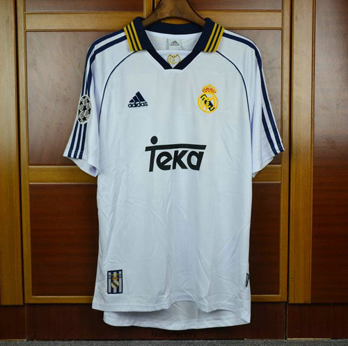 Achetez Retro Maillot du Real Madrid Champions League 1998-00 Domicile