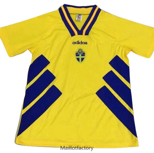 Soldes Retro Maillot du Suede 1994 Jaune