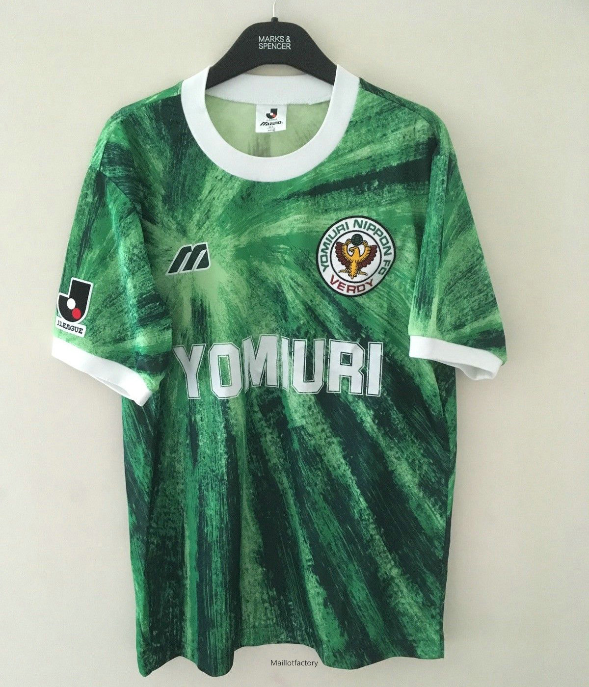 Soldes Retro Maillot du Verdy Kawasaki 1993-95 Domicile