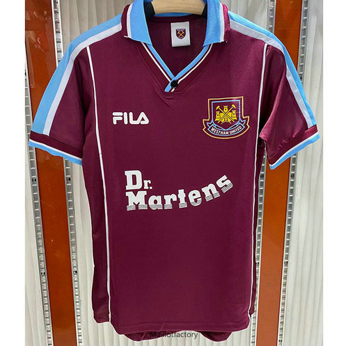 Flocage Retro Maillot du West Ham United 1999-01 Domicile