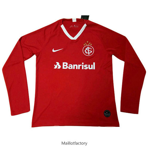 Prix Maillot du SC Internacional 2019/20 Domicile Manche Longue Rouge