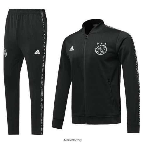 Soldes Veste Survetement Ajax 2019/20 Noir