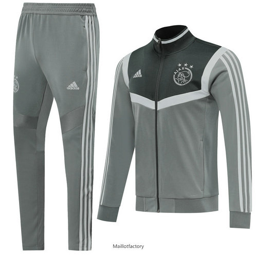 Pas cher Veste Survetement AFC Ajax 2019/20 Gris