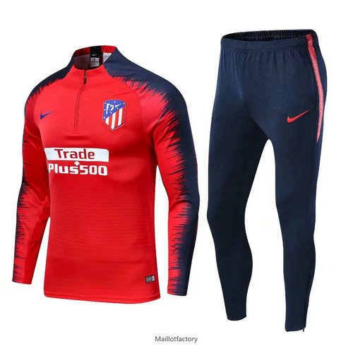 Pas cher Survetement Atletico Madrid 2019/20 Rouge + Short Bleu Strike Drill