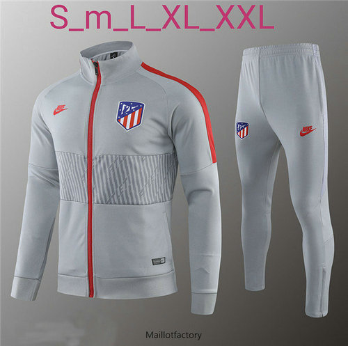 Pas cher Veste Survetement Atletico Madrid 2019/20 Gris