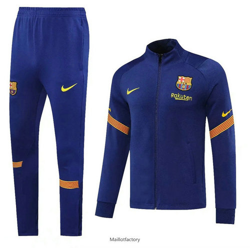 Nouveaux Veste Survetement Barcelone 2020/21 Bleu Marine