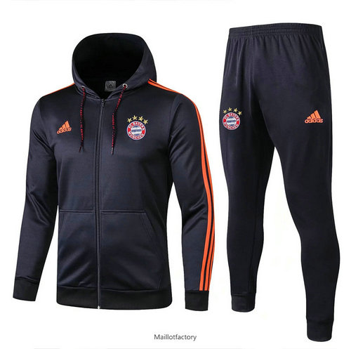 Achetez Veste Survetement Bayern Munich 2019/20 Bleu Marine à Capuche