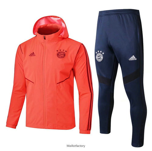 Achat Coupe vent Bayern Munich 2019/20 Orange/Bleu Marine à Capuche