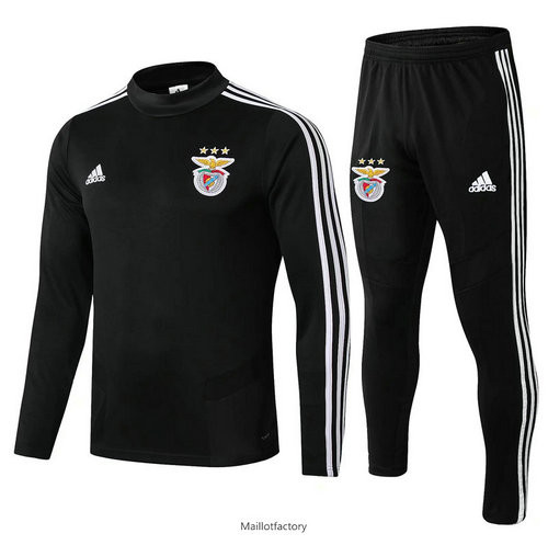 Achat Survetement Benfica 2019/20 Noir Col Rond