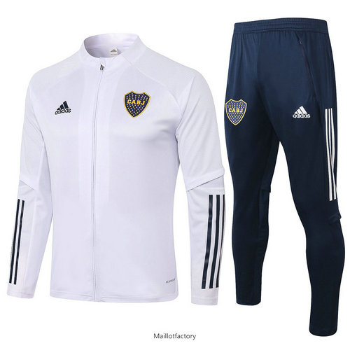 Vente Veste Survetement Boca Juniors 2020/21 Blanc