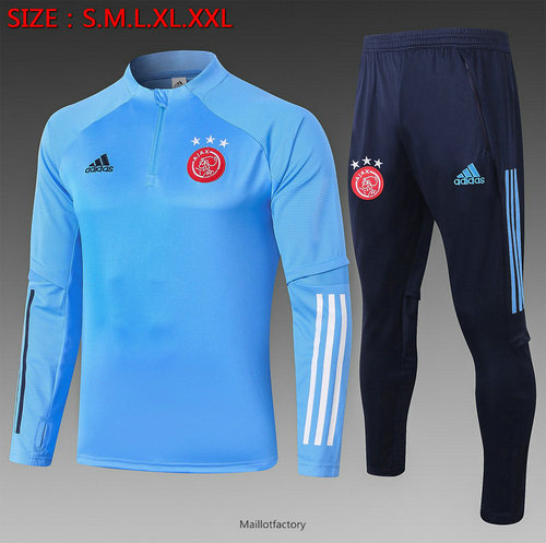 Prix Survetement Enfant AFC Ajax 2020/21 Enfant Bleu Clair