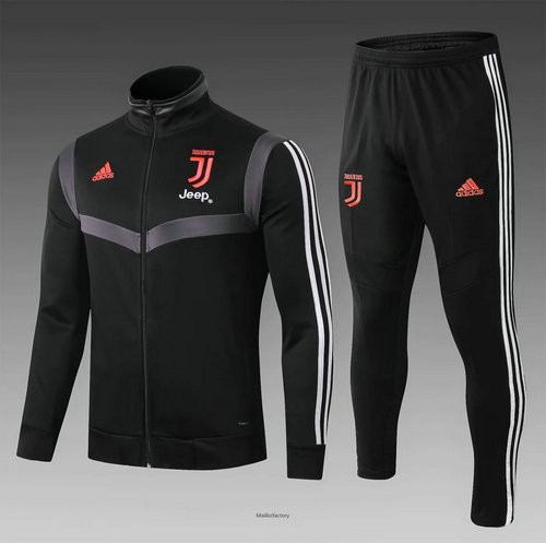 Flocage Veste Survetement Enfant Juventus 2019/20 Enfant Noir Col Haut