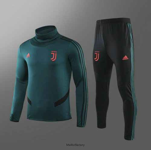 Achat Survetement Enfant Juventus 2019/20 Enfant Vert noirâtre Col haut