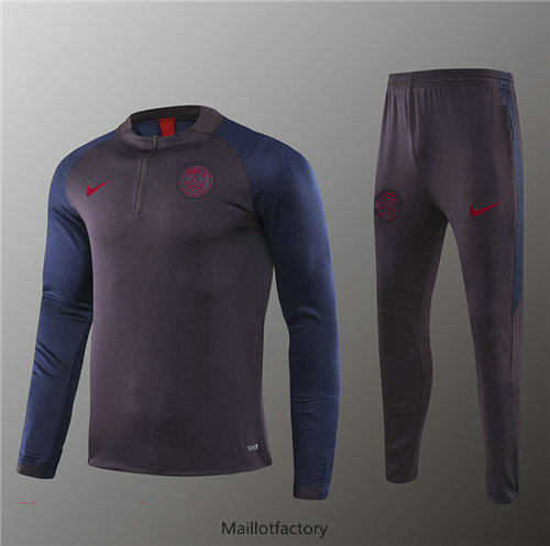 Soldes Survetement Enfant PSG 2019/20 Gris Strike Drill