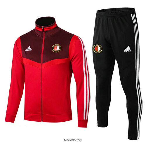 Soldes Veste Survetement Feyenoord 2019/20 Rouge + Short Noir