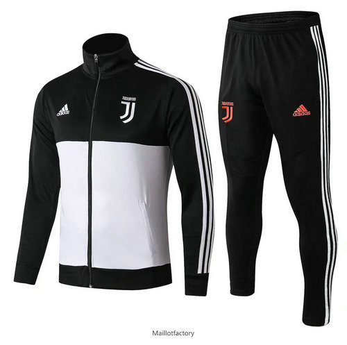 Achetés Veste Survetement Juventus 2019/20 Noir/Blanc Col Haut