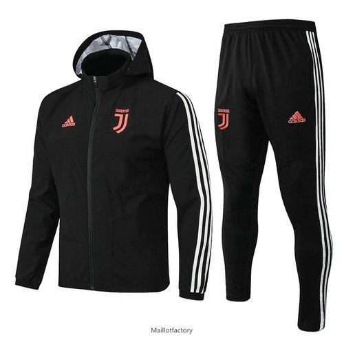 Flocage Coupe vent Juventus 2019/20 Noir à Capuche