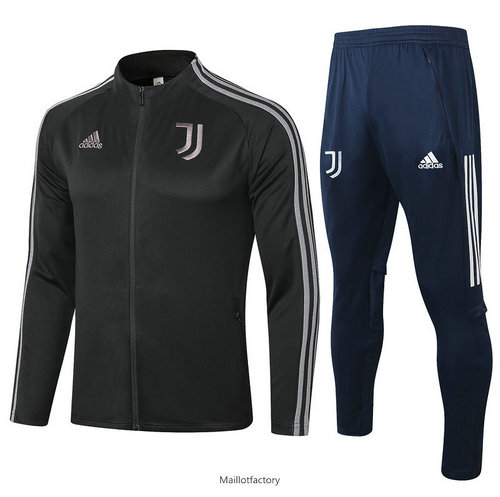 Achetez Veste Survetement Juventus 2020/21 Noir/Gris Col Haut