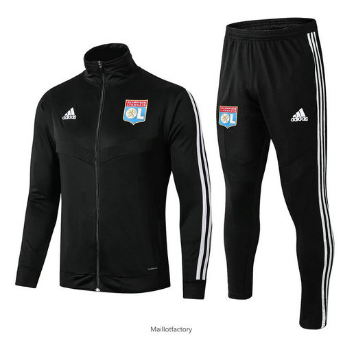 Flocage Veste Survetement Lyon 2019/20 Noir Col Haut