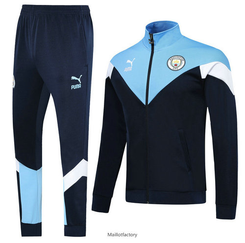 Achetés Veste Survetement Manchester City 2019/20 Bleu Clair/Bleu Marine