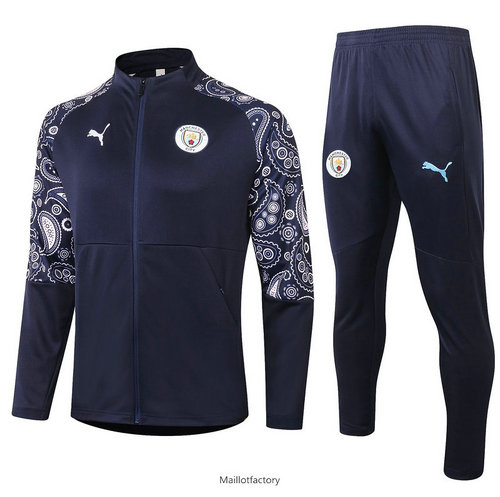 Vente Veste Survetement Manchester City 2020/21 Bleu Marine