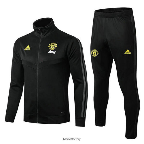 Achetez Veste Survetement Manchester United 2019/20 Noir Col Haut