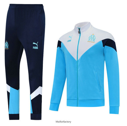 Achat Veste Survetement Marseille 2019/20 Bleu/Blanc