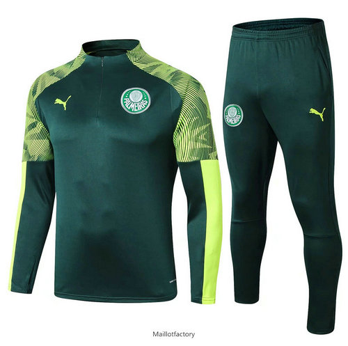 Vente Survetement Palmeiras 2019/20 Vert sweat zippé