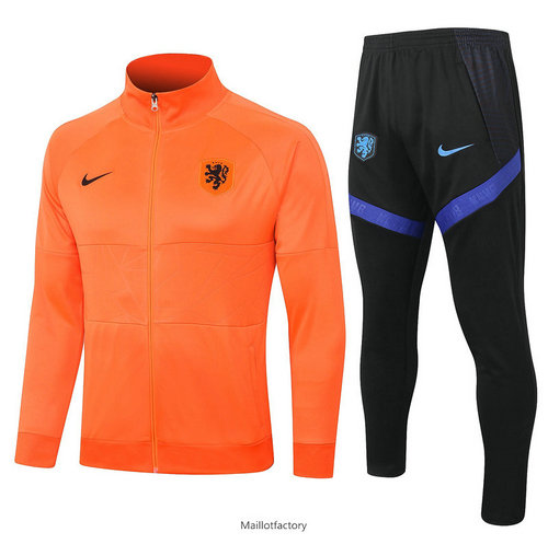 Soldes Veste Survetement Pays-Bas 2020/21 Orange