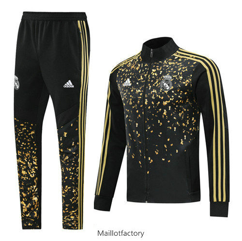 Achetés Veste Survetement Real Madrid 2019/20 edition star Noir/Jaune