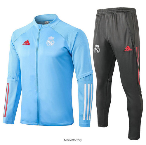 Prix Veste Survetement Real Madrid 2020/21 Bleu Clair