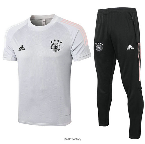 Flocage Kit d'entrainement Maillot Allemagne 2020/21 Gris Clair