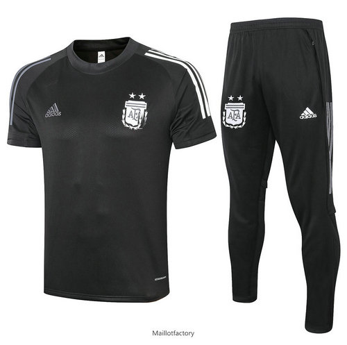 Soldes Kit d'entrainement Maillot Argentine 2020/21 Noir