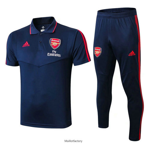 Vente Kit d'entrainement Maillot Arsenal POLO 2019/20 Bleu Marine