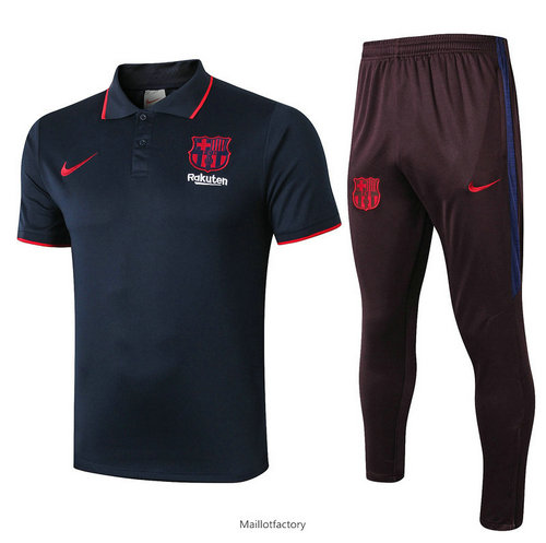 Achetez Kit d'entrainement Maillot Barcelone POLO 2019/20 Bleu Marine/Noir