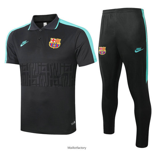 Nouveaux Kit d'entrainement Maillot Barcelone POLO 2020/21 Noir