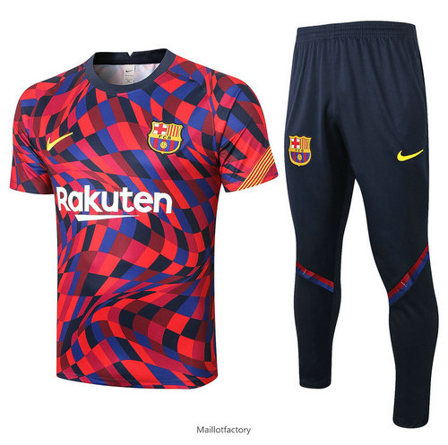 Achetés Kit d'entrainement Maillot Barcelone 2020/21 Violet/Rouge Rayon