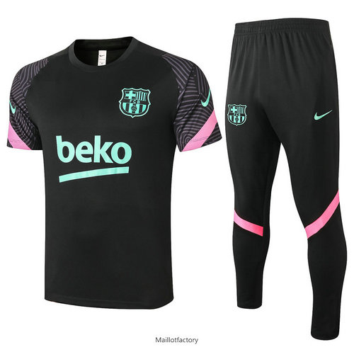 Prix Kit d'entrainement Maillot Barcelone 2020/21 Noir