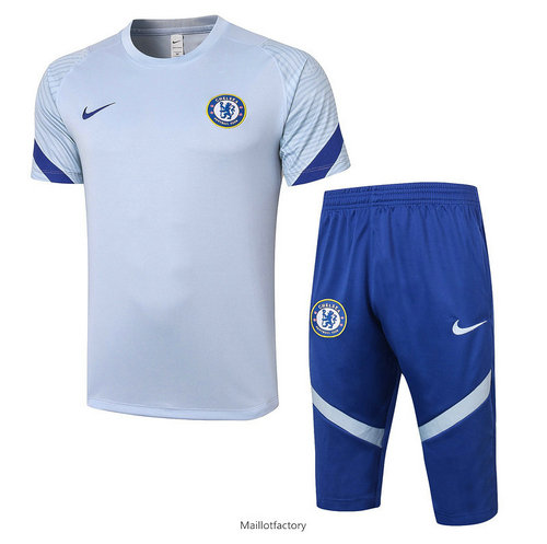 Achetés Kit d'entrainement Maillot Chelsea 3/4 2020/21 Gris clair