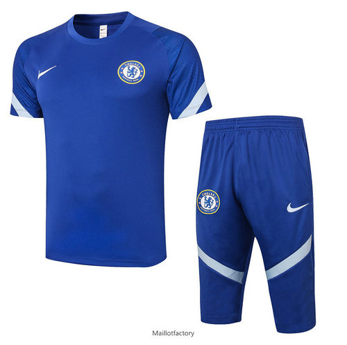 Flocage Kit d'entrainement Maillot Chelsea 3/4 2020/21 Bleu