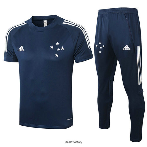 Pas cher Kit d'entrainement Maillot Cruzeiro 2020/21 Bleu Marine