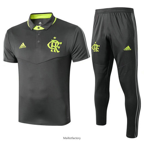 Achetés Kit d'entrainement Maillot Flamengo POLO 2019/20 Noir