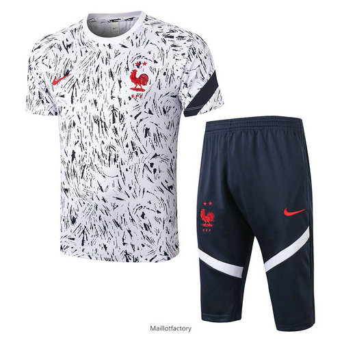 Flocage Kit d'entrainement Maillot France 3/4 2020/21 Blanc