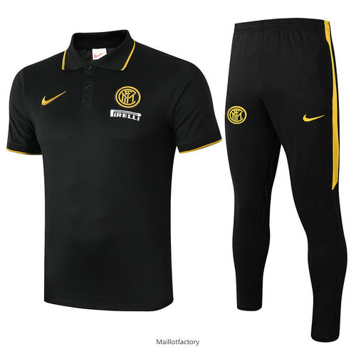 Nouveaux Kit d'entrainement Maillot Inter Milan POLO 2019/20 Noir