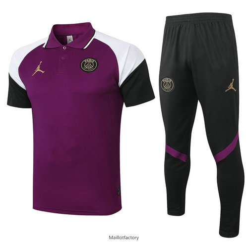 Vente Kit d'entrainement Maillot Jordan POLO 2020/21 Pourpre