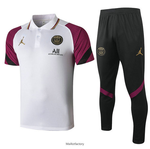 Achat Kit d'entrainement Maillot Jordan POLO 2020/21 Blanc/Violet