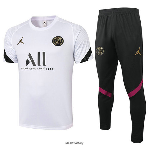 Nouveaux Kit d'entrainement Maillot Jordan 2020/21 Blanc