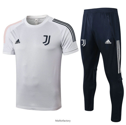 Nouveaux Kit d'entrainement Maillot Juventus 2020/21 Gris Clair