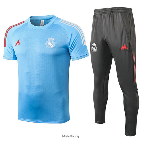 Achetez Kit d'entrainement Maillot Real Madrid 2020/21 Bleu Clair