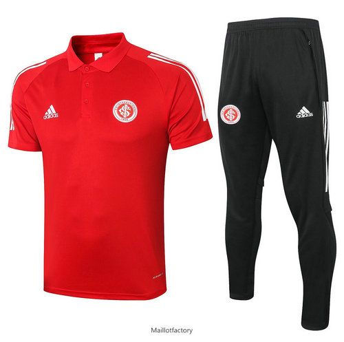 Pas cher Kit d'entrainement Maillot SC Internacional POLO 2020/21 Rouge